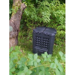 Modulinis sodo komposteris, juodas, ištisus metus