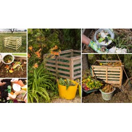 Medinis komposteris, sodo komposteris, ekologiškas kurmių tinklas