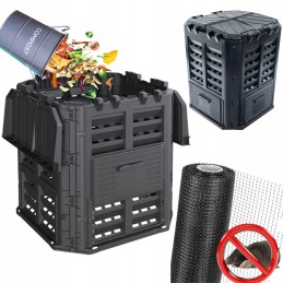 Ištisus metus veikiantis termokomposteris iš plastiko – 360 litrų talpos.