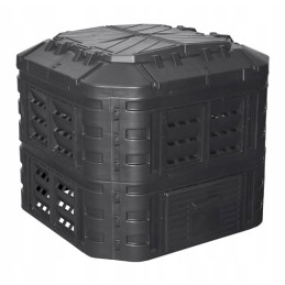 Patrulis kelių metų komposteris, 600l, juodas