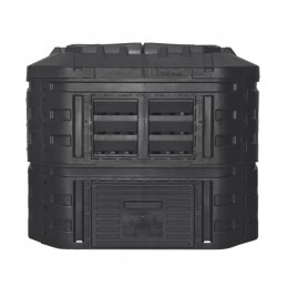 Patrulis kelių metų komposteris, 600l, juodas