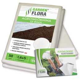 Balta agrotekstilė 50g, žieminė ir pavasarinė agrotekstilė 1,6x5m
