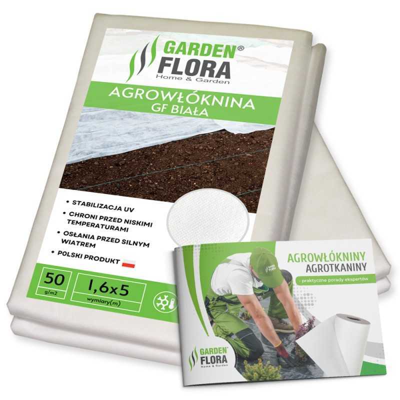 Balta agrotekstilė 50g, žieminė ir pavasarinė agrotekstilė 1,6x5m