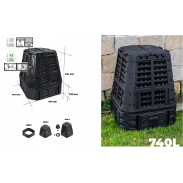 Patrol multi komposteris 740l juodas