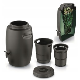 Statinės talpa sodo trąšoms, srutoms, komposteriui, 55l, solidi kokybė