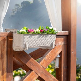 Balcony flowerpot box handles stand 40cm