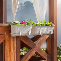 Balcony flowerpot box handles stand 40cm