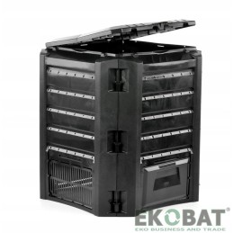 Sodo komposteris žolės atliekoms, didelės talpos, 400 l