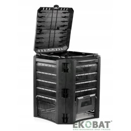 Sodo komposteris žolės atliekoms, didelės talpos, 400 l