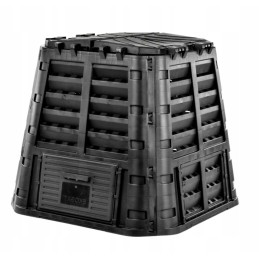 Juodas komposteris, 1 kameros, 480 l, tvirtas, ilgaamžis