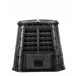 Juodas komposteris, 1 kameros, 480 l, tvirtas, ilgaamžis