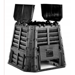 Juodas komposteris, 1 kameros, 480 l, tvirtas, ilgaamžis