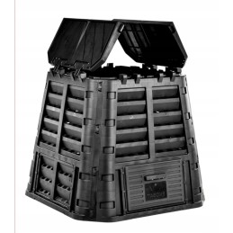 Juodas komposteris, 1 kameros, 480 l, tvirtas, ilgaamžis