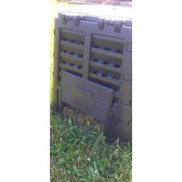 Multi 480l patrulinis komposteris juodas