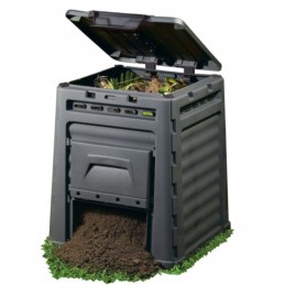 Sodo komposteris 320l, didelės talpos, ištisus metus sodui, ventiliacija, xxl