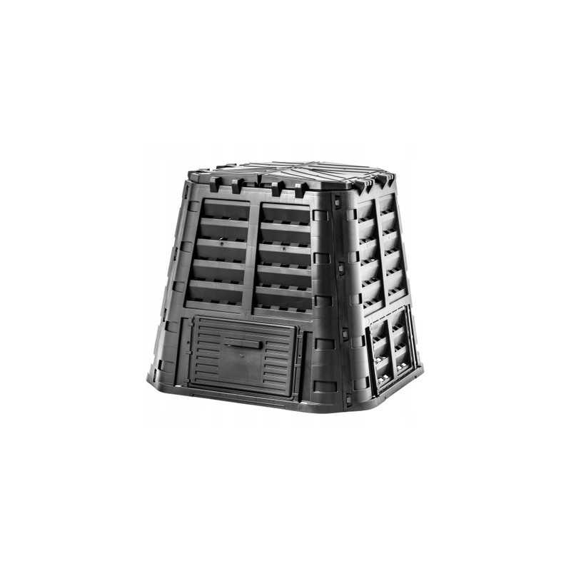 Ecobat komposteris 480l juodas, didelės talpos