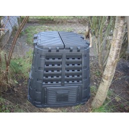 Ecobat komposteris 480l juodas, didelės talpos