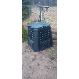 Ecobat komposteris 480l juodas, didelės talpos