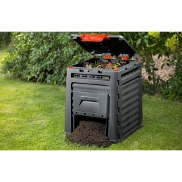 Keter Eco Composter 320l, atvartai kompostui pašalinti iš abiejų pusių (60702)