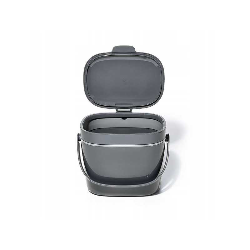 Oxo Good Grips 6 6l pilkos spalvos virtuvės komposteris