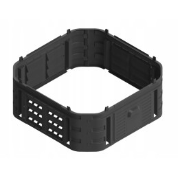 Multimodulinis sodo komposteris, juodas, 1000l