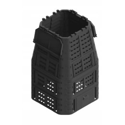 Multimodulinis sodo komposteris, juodas, 1000l