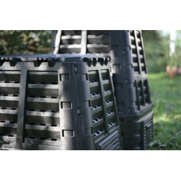 Multimodulinis sodo komposteris, juodas, 1000l