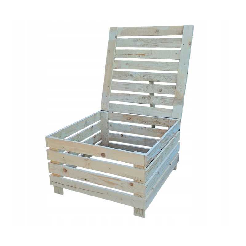 Didelis, šalčiui atsparus, tvirtas, sodo medinis komposteris, 300l, uždaras