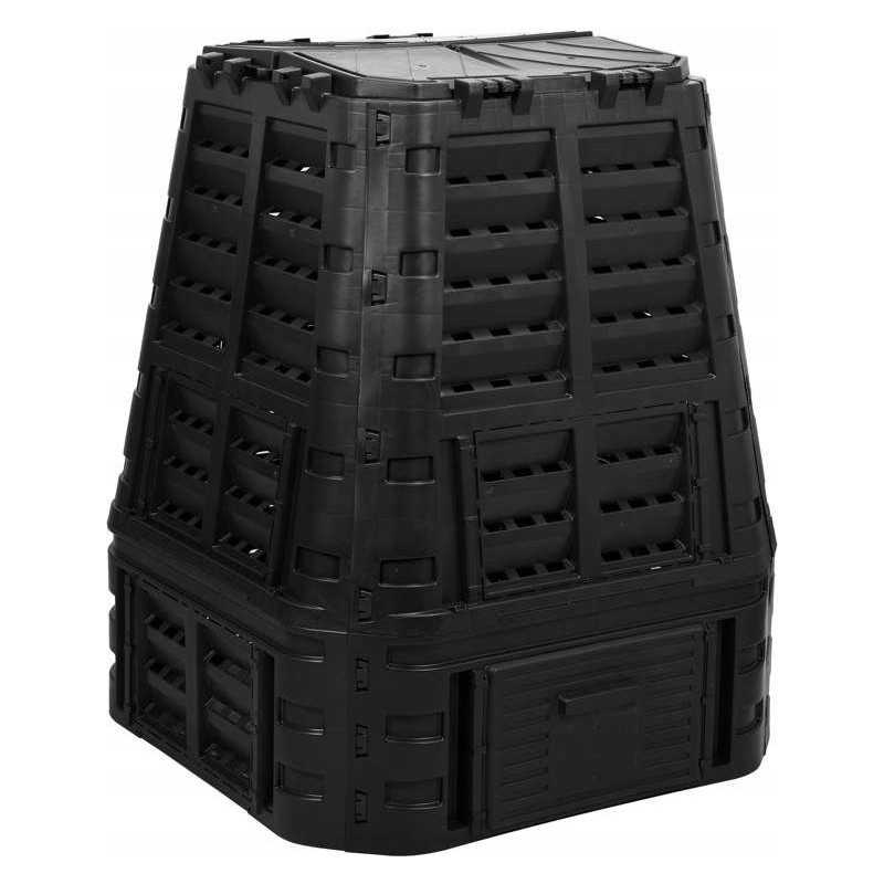 Sodo komposteris 740l, juodas, vienos kameros