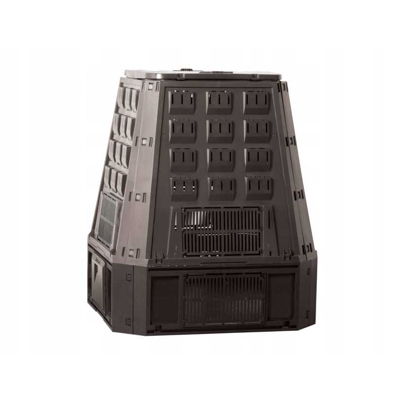 Termokomposteris 630 l, juodas kūgis ikel630c