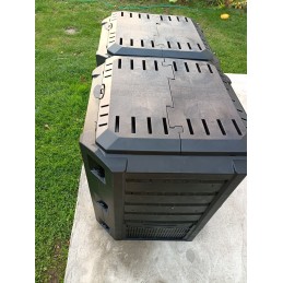 Modulinis šalčiui atsparus komposteris, 800 l, juodas
