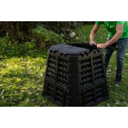 Ištisus metus veikiantis sodo komposteris, atsparus šalčiui, modulinis, tvirtos, tvirtos kameros