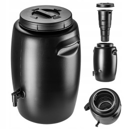 Trąšų rezervuaras 55 l sodo statinė, gaminanti srutų trąšas su čiaupu