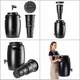 Trąšų rezervuaras 55 l sodo statinė, gaminanti srutų trąšas su čiaupu