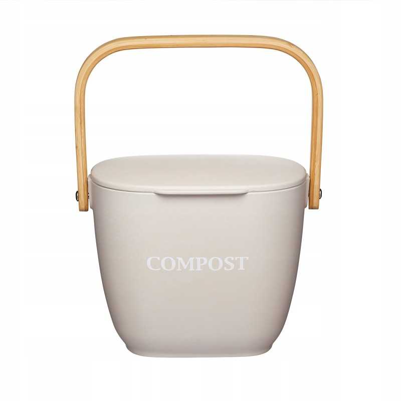 Kitchencraft natūralių elementų komposteris pagamintas iš bambuko pluošto