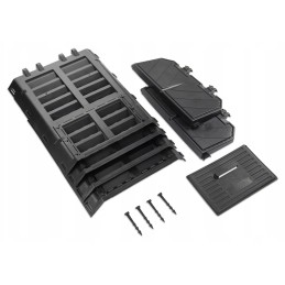 Tvirtas 300l ventiliuojamas sodo komposteris, didelis juodas, aukščiausios kokybės