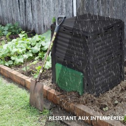 Didelis, tvirtas sodo komposteris 300 litrų komposto