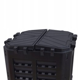 Komposteris 360l juodas lenkiškas, atsparus šalčiui