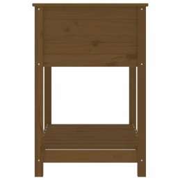 Vidaxl Planter with Shelf Honey Brown 82 5x54x81 cm Pinewood