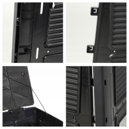 Atsparus šalčiui sodo komposteris, juodas, be pagrindo, 470 l