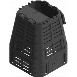 Namų sodo komposteris didelis 740l qbrick black ventiliacinis laistymas