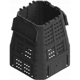 Namų sodo komposteris didelis 740l qbrick black ventiliacinis laistymas