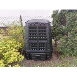 Namų sodo komposteris didelis 740l qbrick black ventiliacinis laistymas
