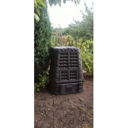 Namų sodo komposteris didelis 740l qbrick black ventiliacinis laistymas