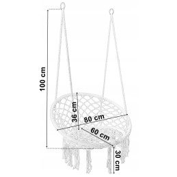 Pakabinamas fotelis namams, sodui, gandralizdžiui, austos sodo sūpynės