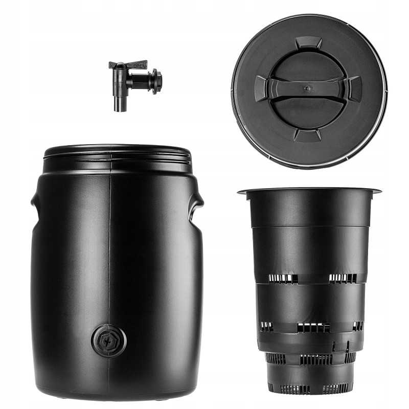 Trąšų rezervuaras 25 l sodo statinė, gaminanti srutų trąšas su čiaupu