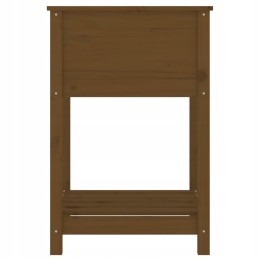 Vidaxl Planter with Shelf Honey Brown 54x54x81 cm Solid Pine Wood