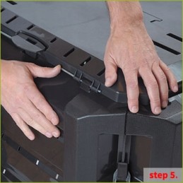 komposteris 380 l juodas