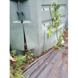 komposteris 380 l juodas