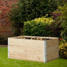 3 x medinis eko sodo komposteris 190l